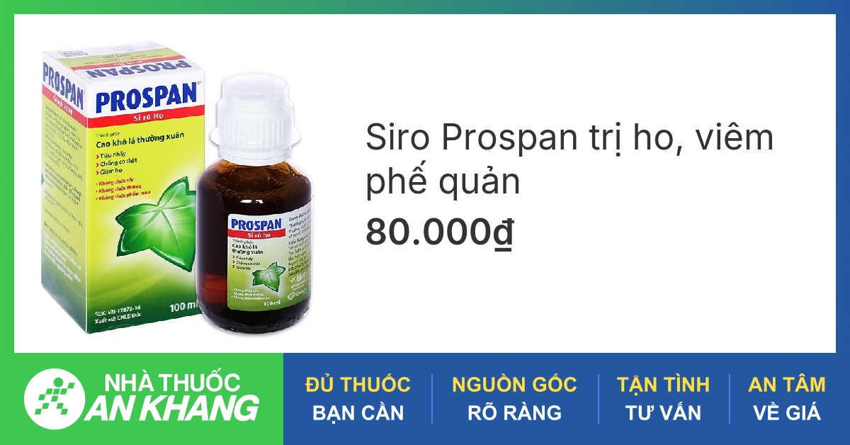 Prospan thuốc ho cho trẻ có tác dụng gì?
