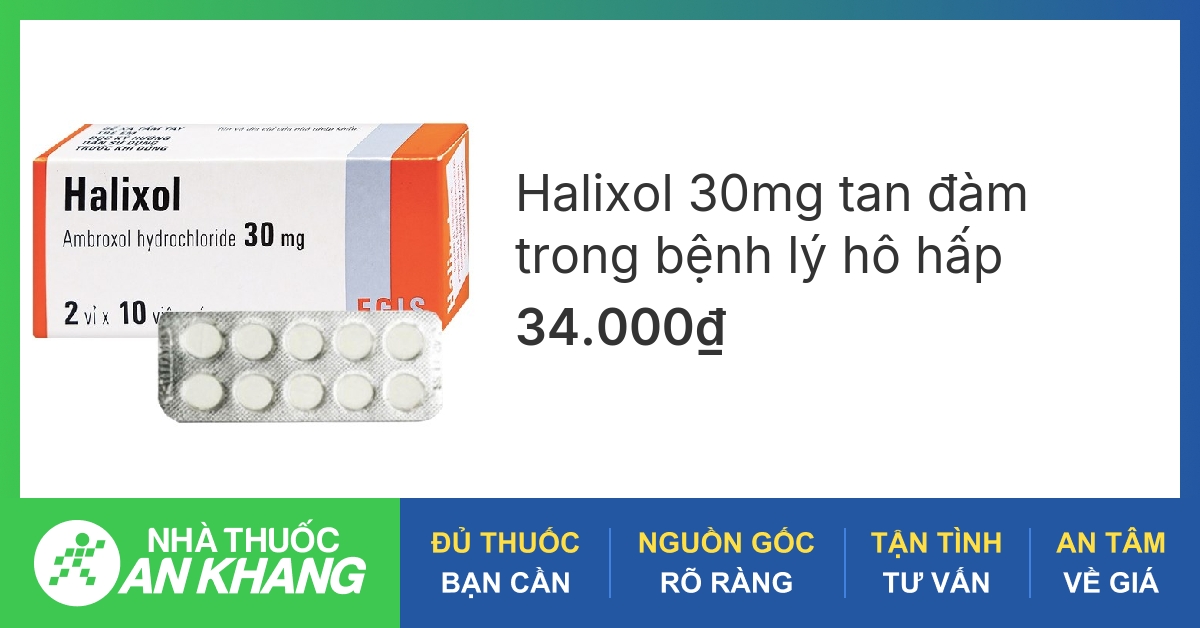 Thuốc Halixol được chỉ định điều trị những loại bệnh gì?
