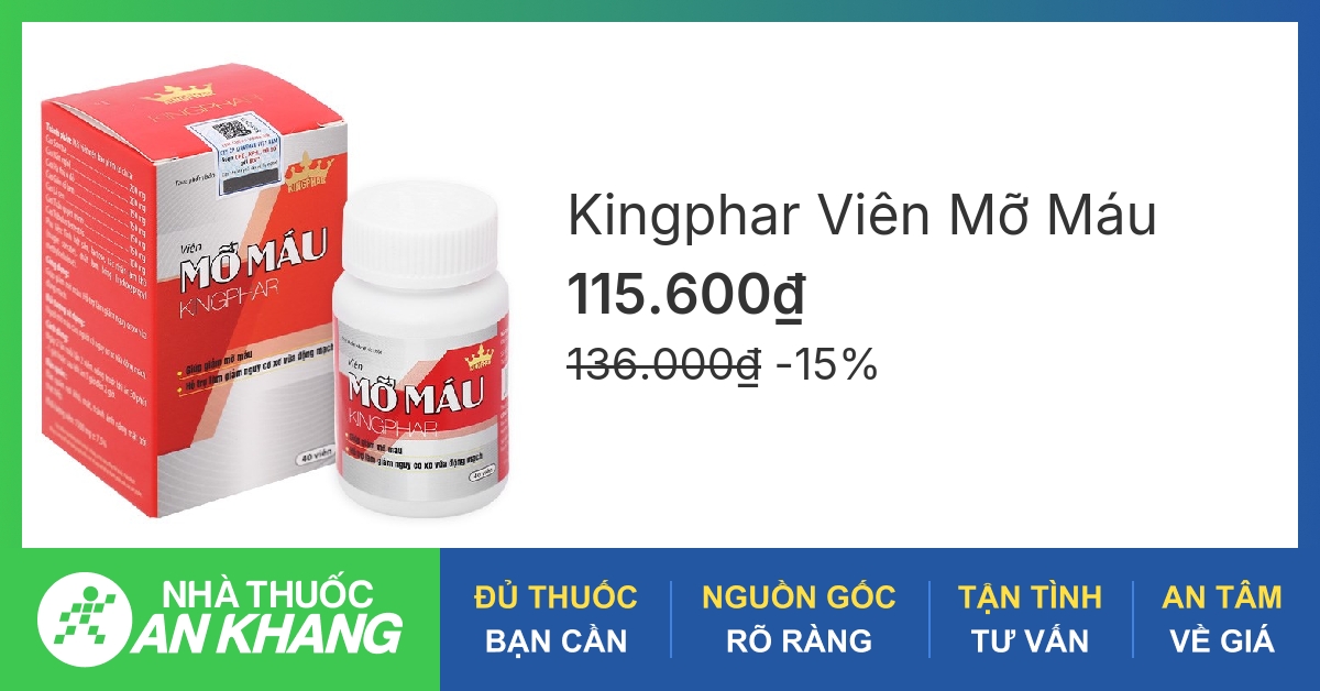 Mỡ máu Kingphar có công dụng gì?