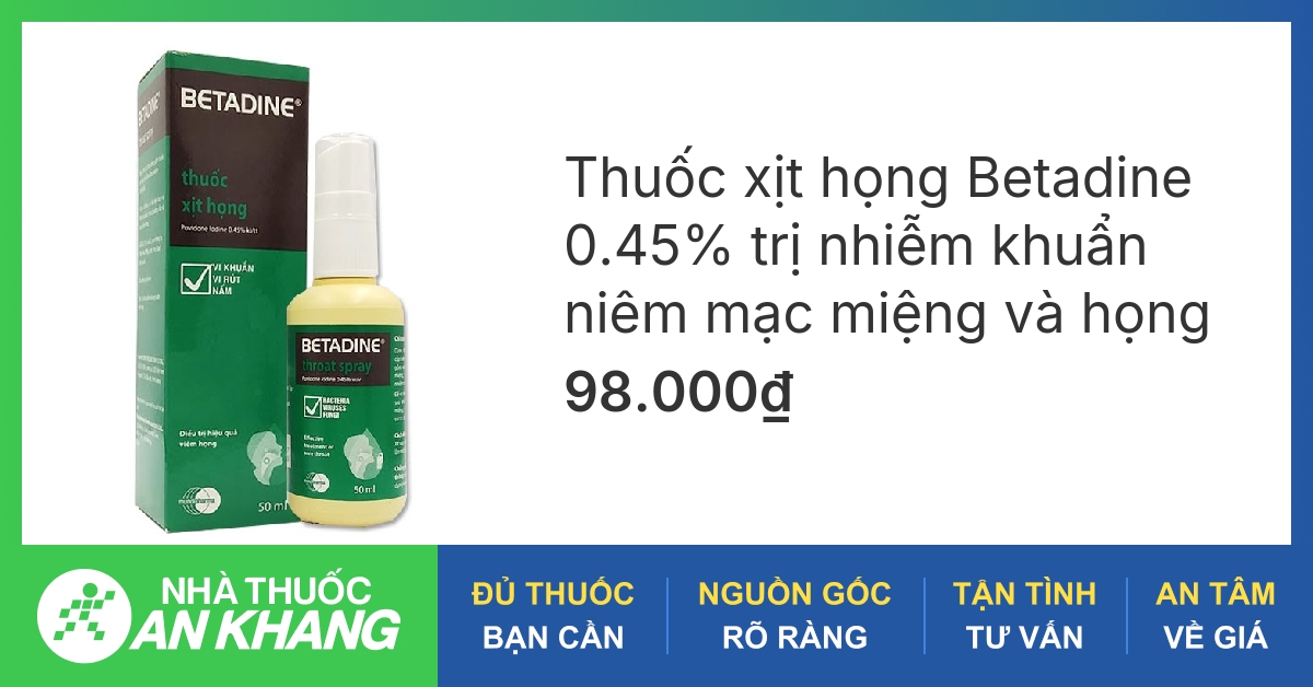 Betadine súc miệng có hiệu quả trong việc ngăn ngừa nhiễm trùng miệng cho trẻ em không?
