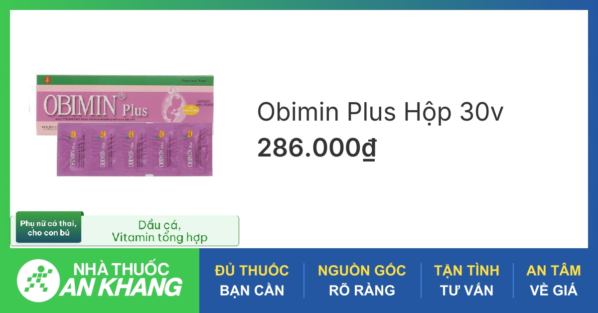 Thành phần chính của Obimin Multivitamins?
