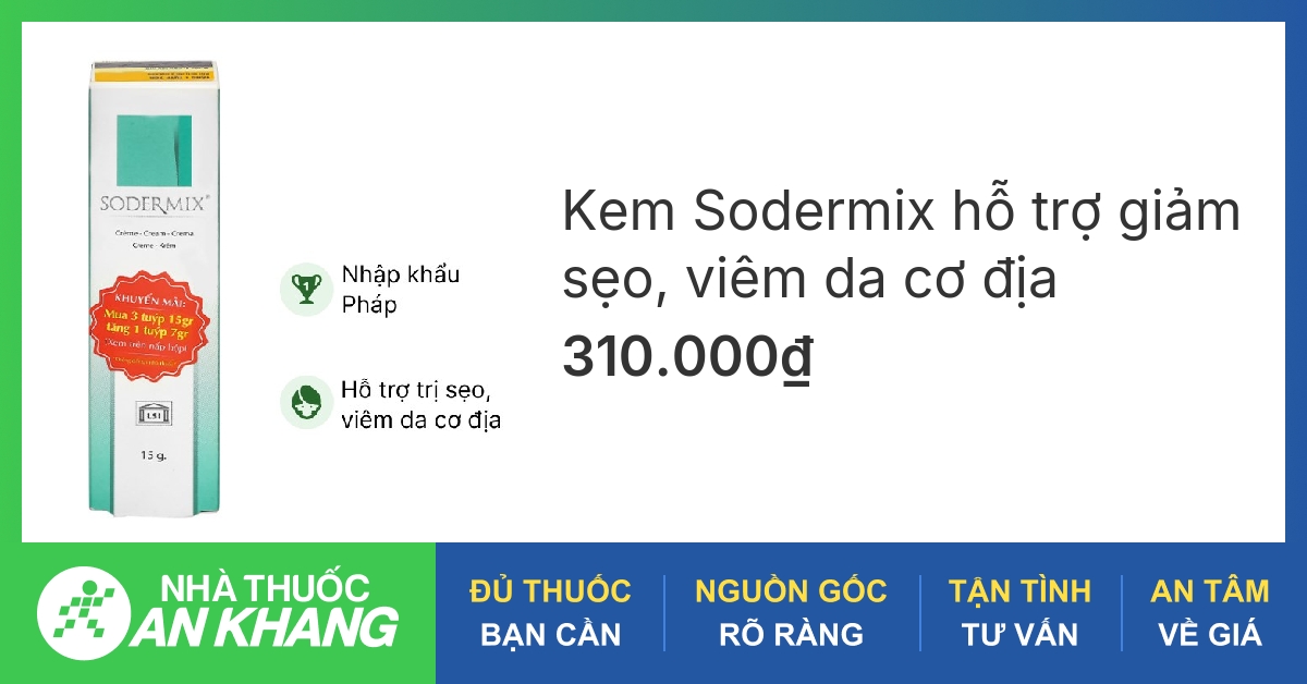 Sodermix có hiệu quả trong việc trị viêm da cơ địa không?