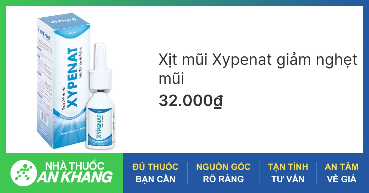 Thuốc xịt mũi Xypenat được sử dụng trong những trường hợp nào?
