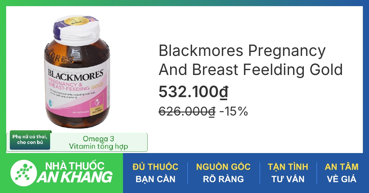 Blackmores Pregnancy Gold bổ sung những thành phần gì cho bà bầu?
