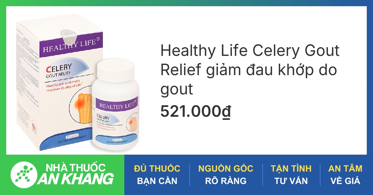 Sản phẩm Gout Relief có thành phần gì? 
