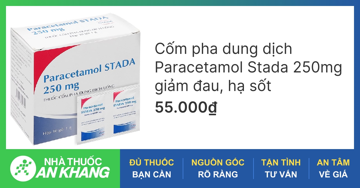 Khám phá thuốc paracetamol stada 250mg và cách sử dụng