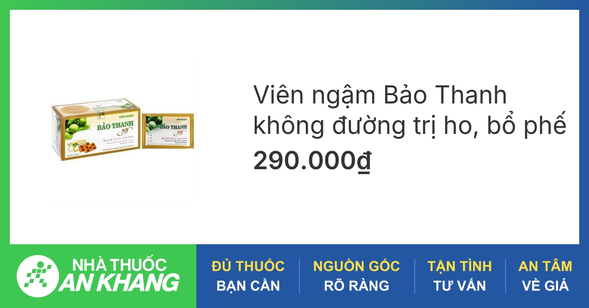 Tìm hiểu về thuốc ho bảo thanh không đường không thể bỏ qua