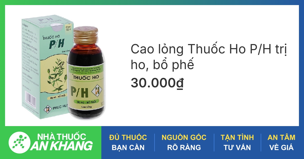 Thuốc ho P/H có công dụng gì và thành phần chính là gì?