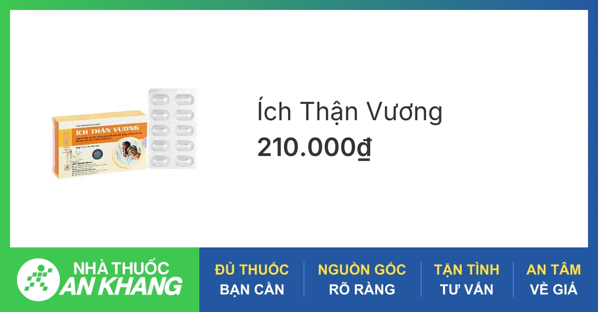 Ai là đối tượng sử dụng Ích Thận Vương?
