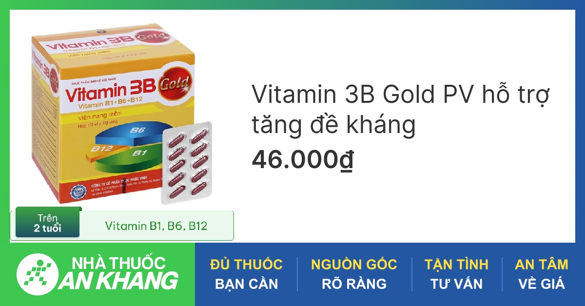 Công dụng của thuốc vitamin 3b gold và lợi ích cho sức khỏe