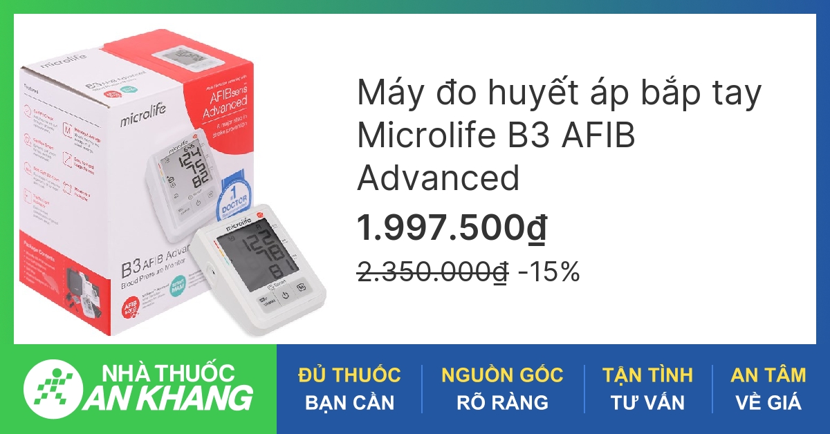 Chế độ tự động đo 2 lần trên máy đo huyết áp Microlife B3 AFIB là gì?
