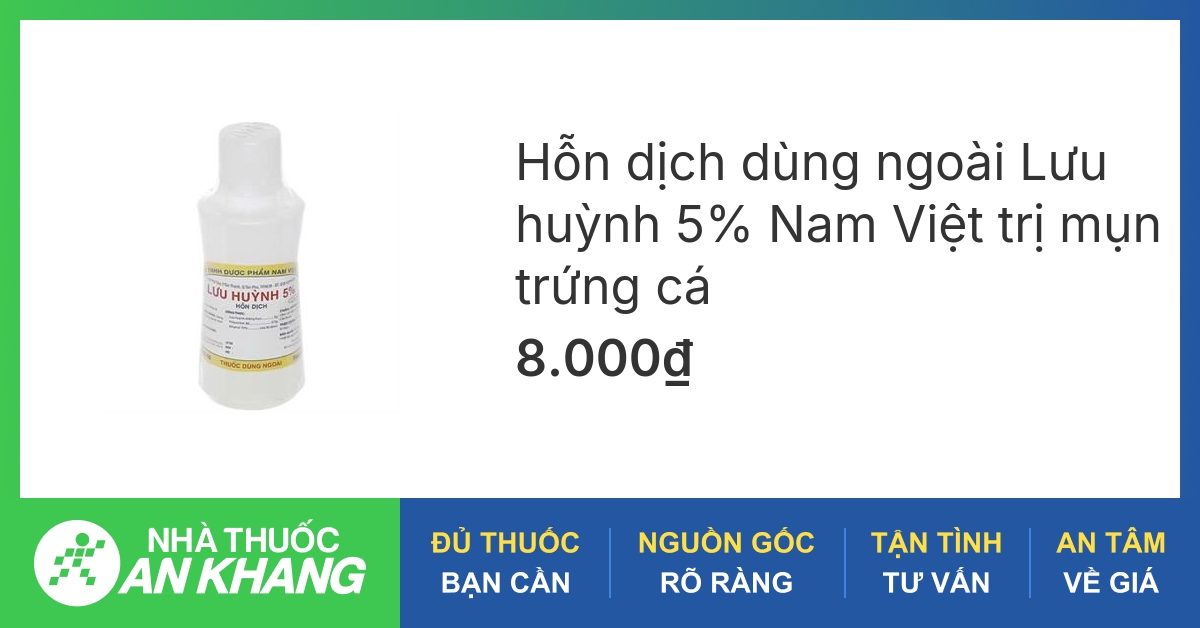 Hiệu quả của lưu huỳnh trị mụn trứng cá 