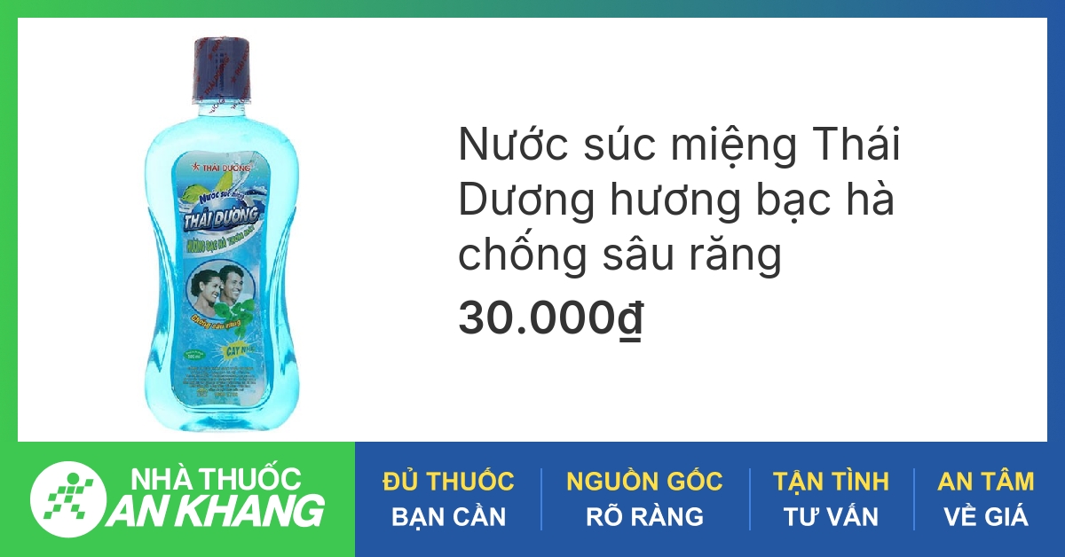 Súc miệng Thái Dương có tác dụng gì?