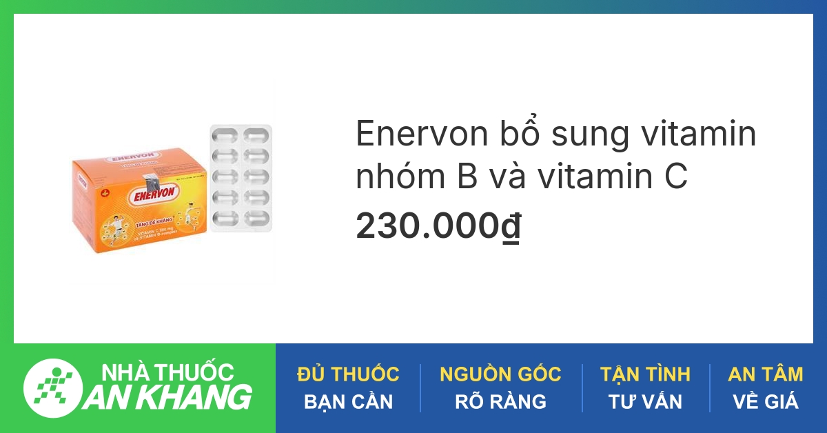 Công dụng và liều dùng của thuốc bổ enervon khi bị thiếu vitamin