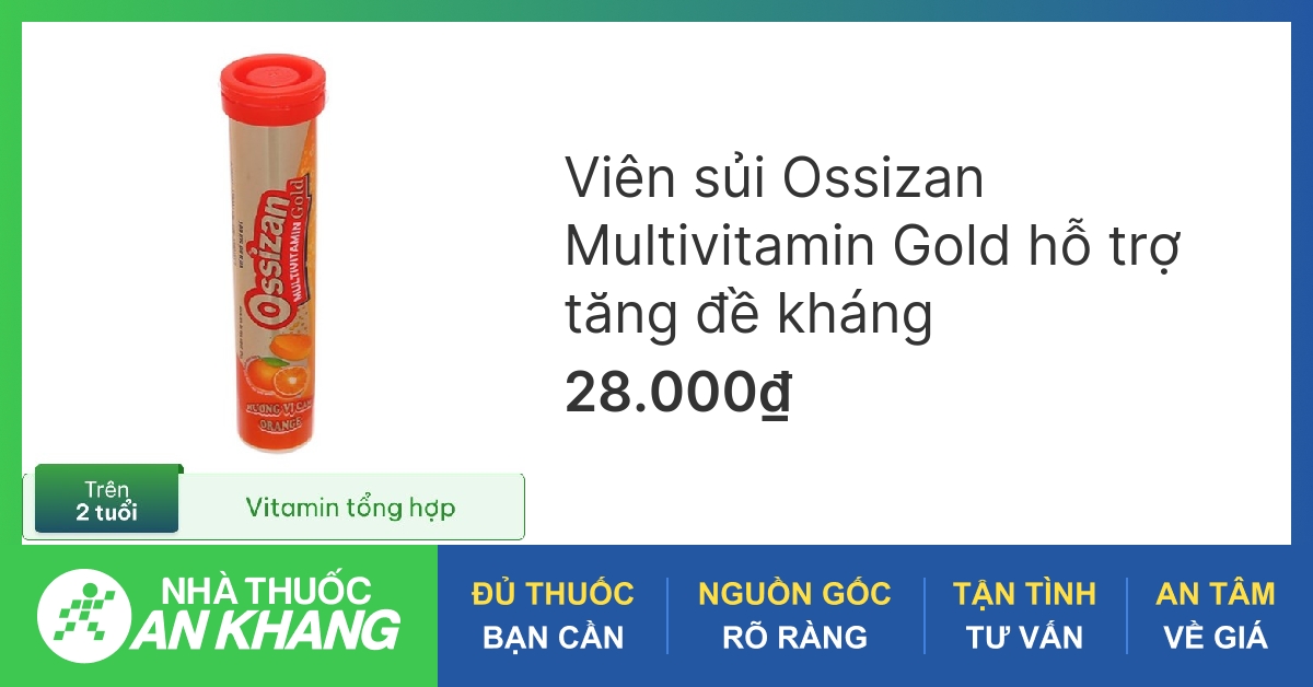 Sản phẩm gold multivitamin dành cho sức khỏe và sự phát triển