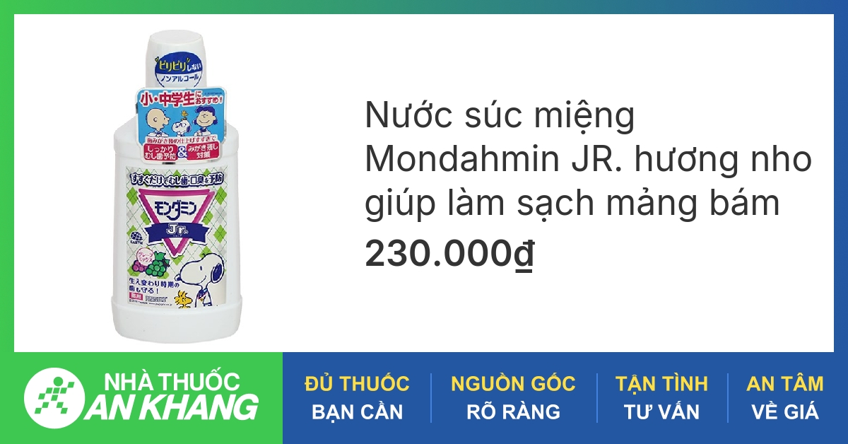 Nước súc miệng Mondahmin có tác dụng bảo vệ răng miệng như thế nào?
