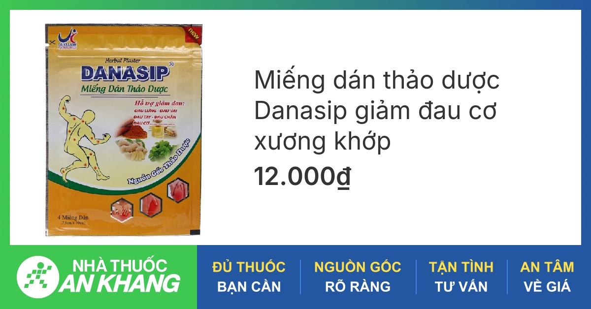 Miếng dán hạ sốt danasa có kích thước và số lượng miếng như thế nào?
