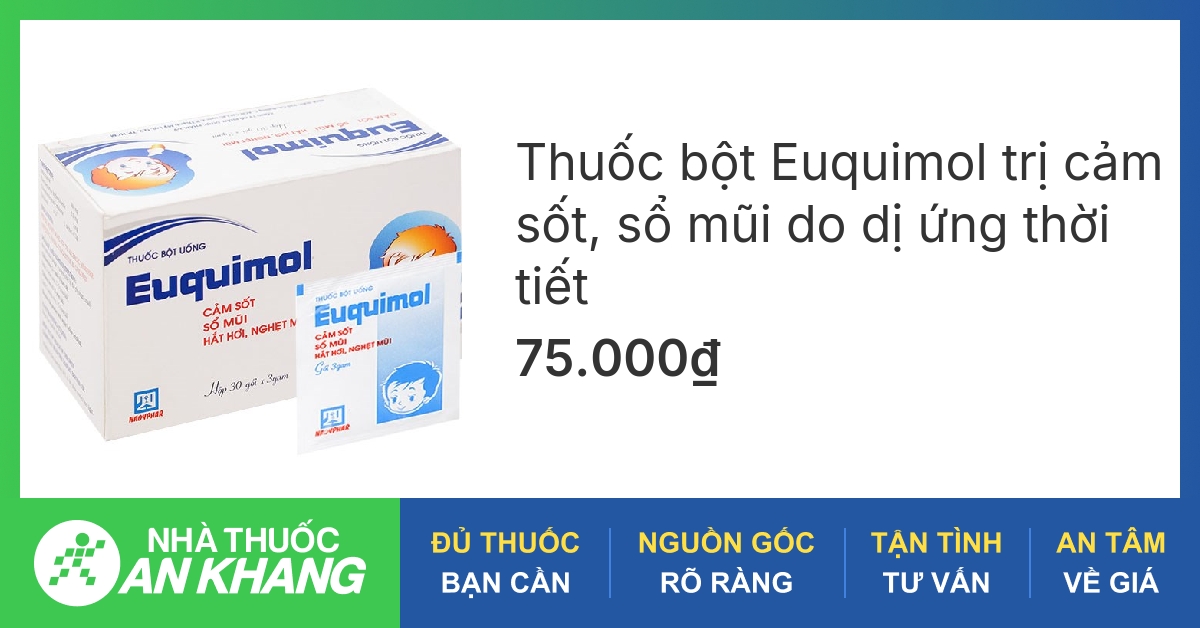 Thuốc sổ mũi dạng gói có thương hiệu nào?