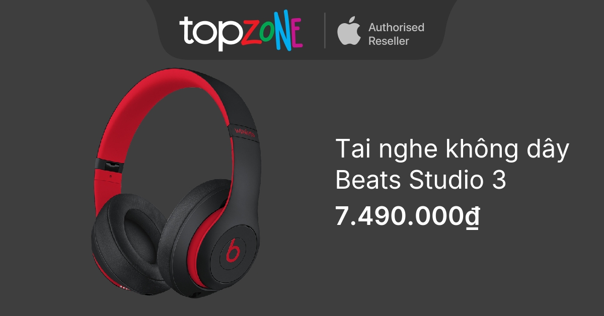 Tai nghe Beats Studio 3 Wireless chính hãng, giá rẻ, trả góp 0%