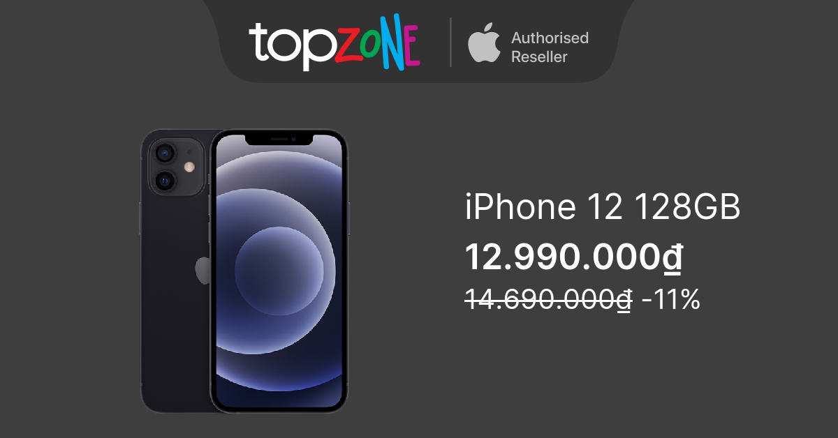 iPhone 12 128GB chính hãng, giá rẻ, trả góp 0%