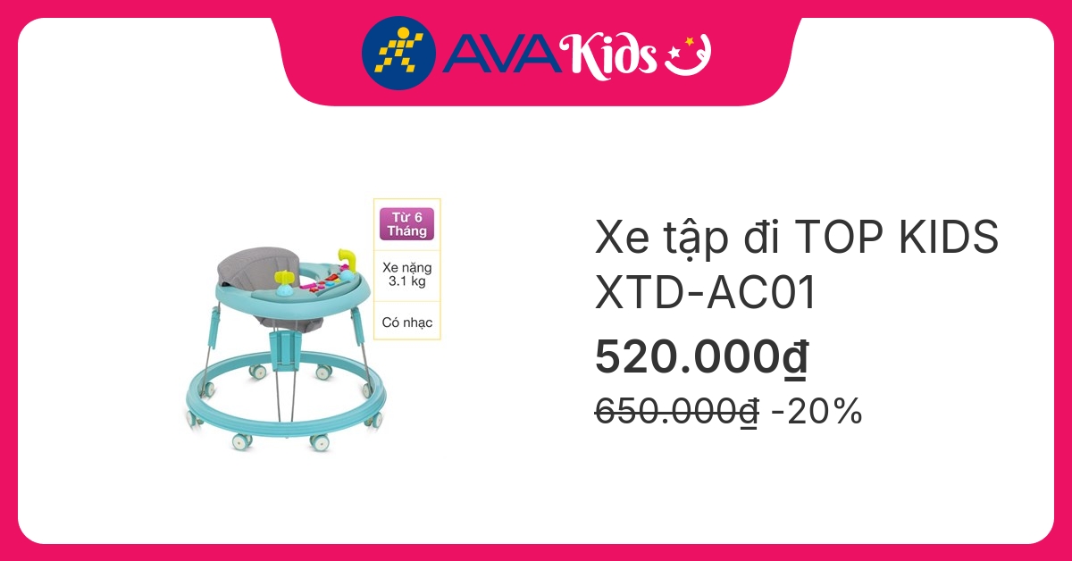Xe tập đi TOP KIDS XTD-AC01 (từ 6 tháng)