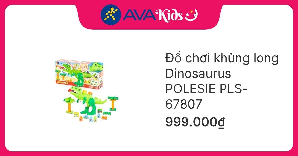 Đồ chơi khủng long Dinosaurus POLESIE PLS-67807 (30 chi tiết) hover