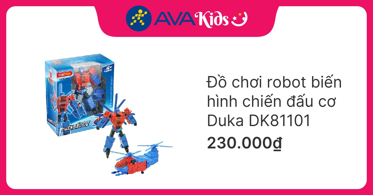 Đồ chơi robot biến hình chiến đấu cơ Duka DK81101 - Hình 2