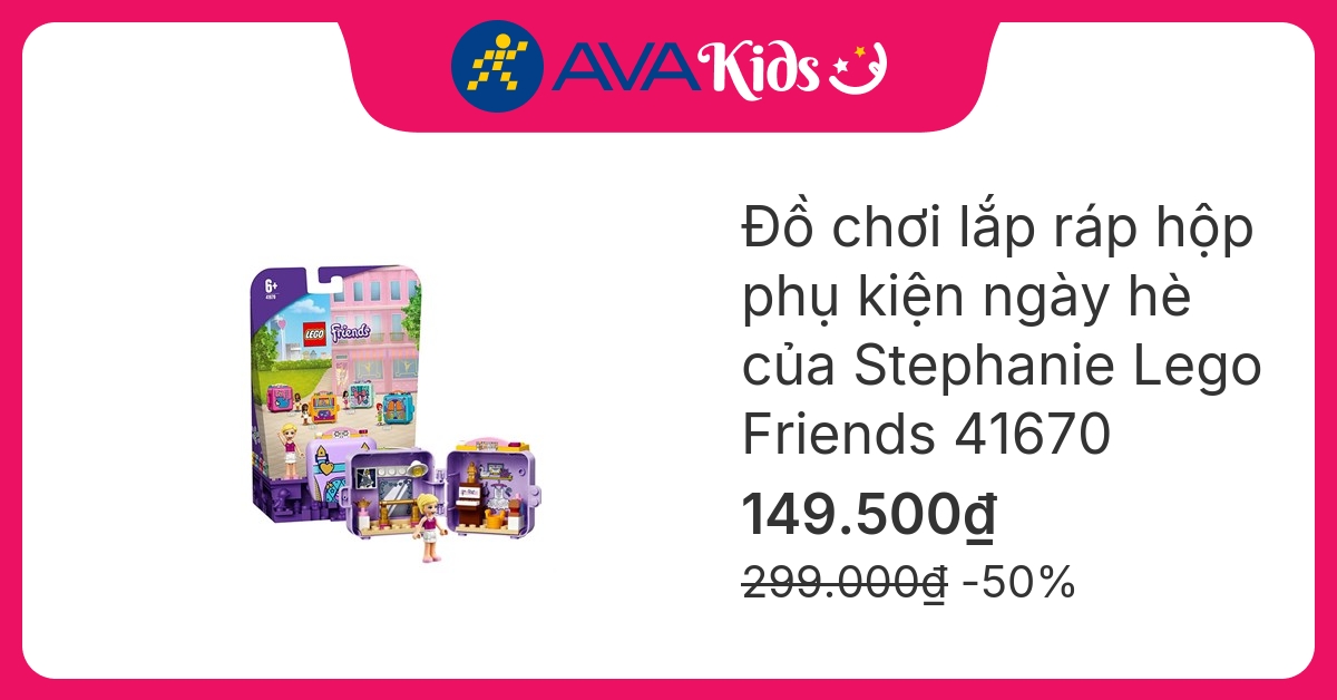 Đồ chơi lắp ráp hộp phụ kiện ngày hè của Stephanie Lego Friends 41670 (60 chi tiết) hover