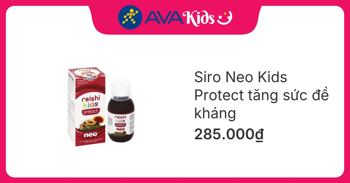 Siro Neo Kids Protect tăng sức đề kháng hương lê, 150 ml dạng uống (từ 6 tháng)