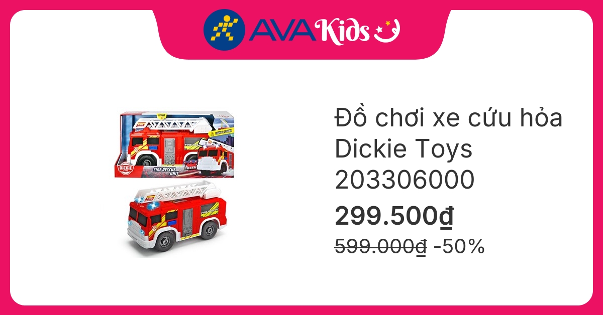 Đồ chơi xe cứu hỏa dickie toys fire rescue unit Simba hover
