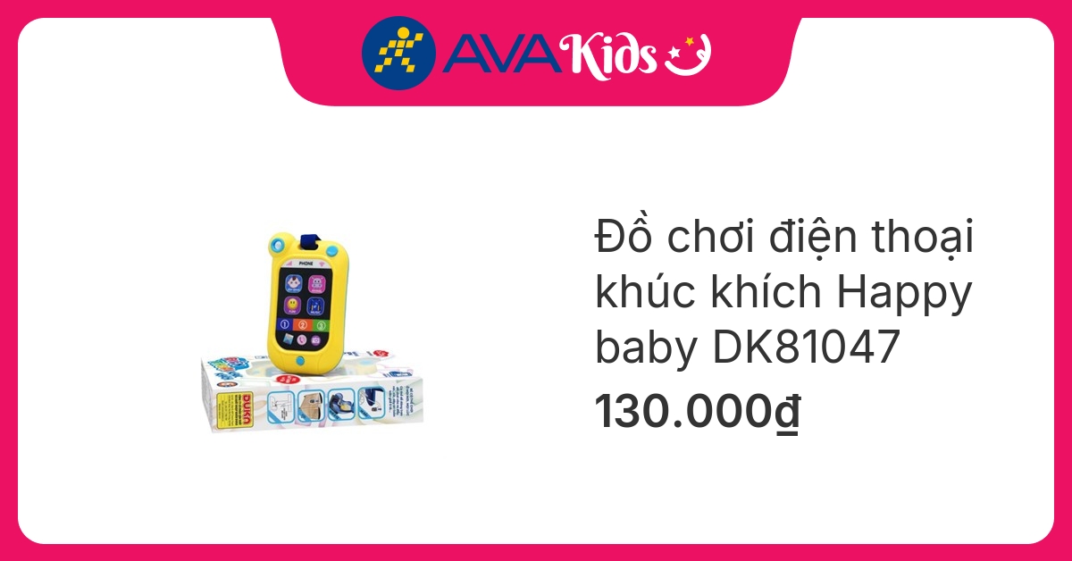 Đồ chơi điện thoại khúc khích Happy baby DK81047