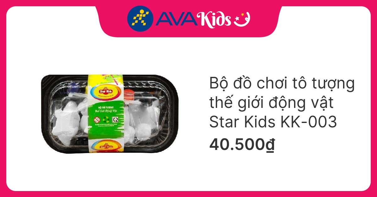 Bộ đồ chơi tô tượng thế giới động vật Star Kids KK-003 hover