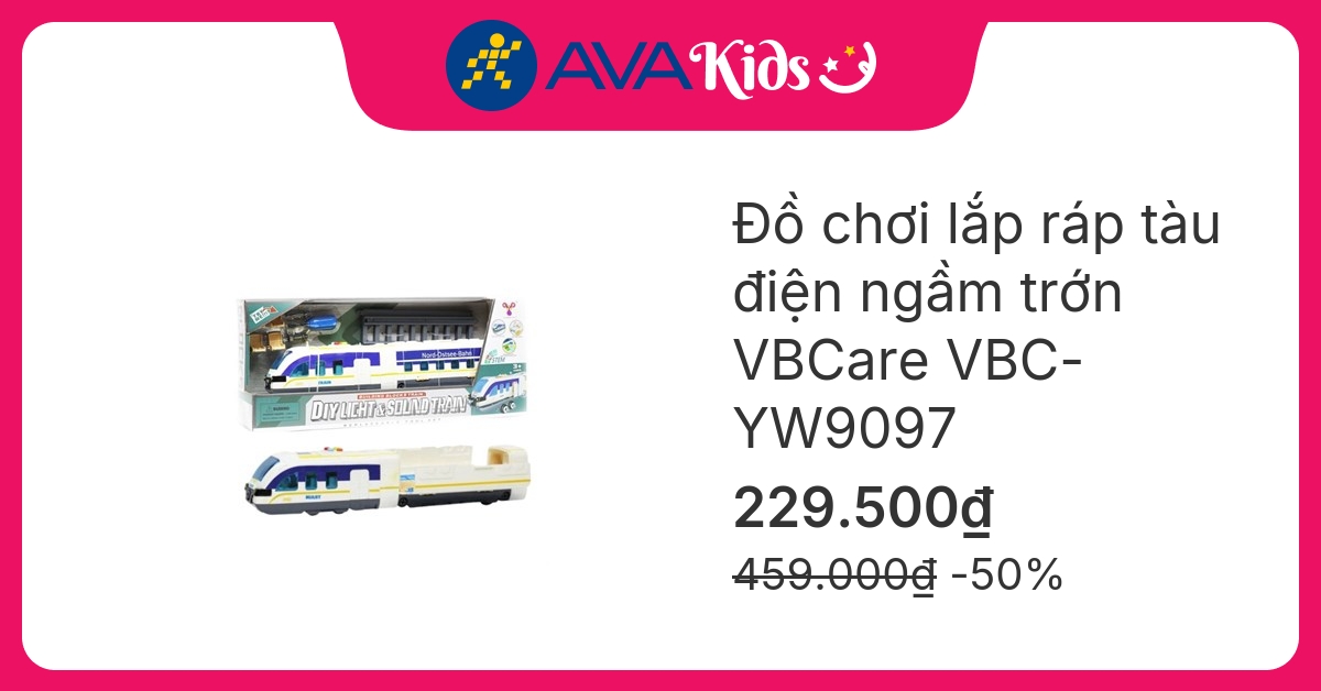 Đồ chơi lắp ráp tàu điện ngầm trớn VBCare VBC-YW9097 hover