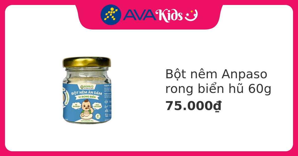 Bột nêm Anpaso rong biển hũ 60g