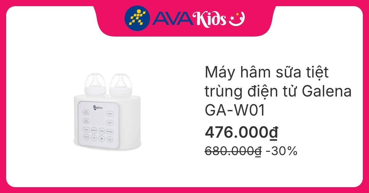 Máy hâm sữa tiệt trùng điện tử Galena GA-W01