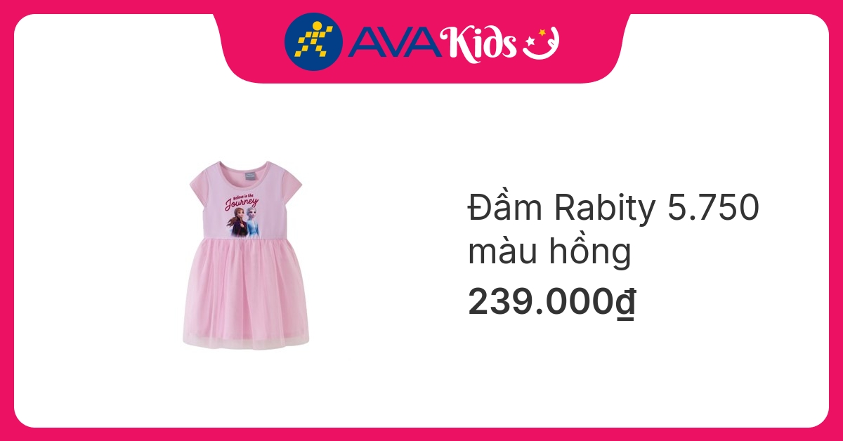 Đầm bé gái Rabity 5.750 màu hồng