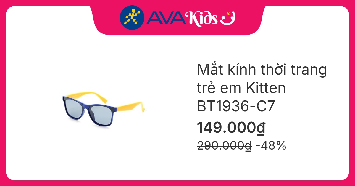 Mắt kính thời trang trẻ em Kitten BT1936-C7
