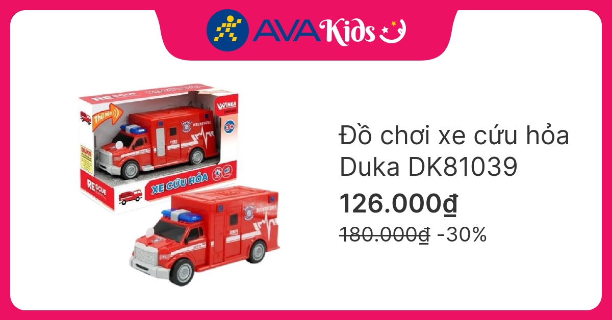 Đồ chơi xe cứu hỏa Duka DK81039 hover