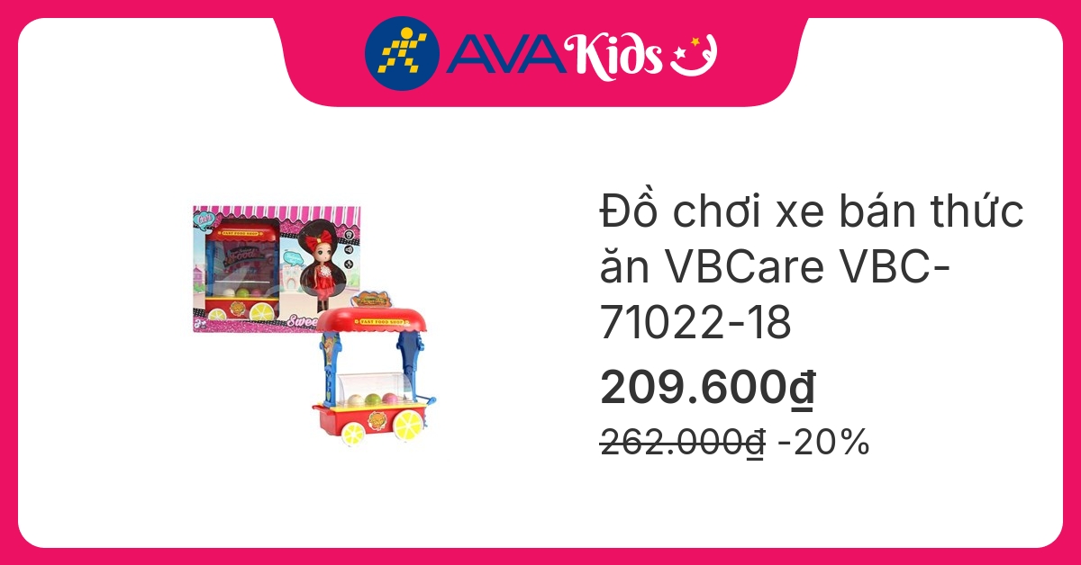 Đồ chơi xe bán thức ăn VBCare VBC-71022-18