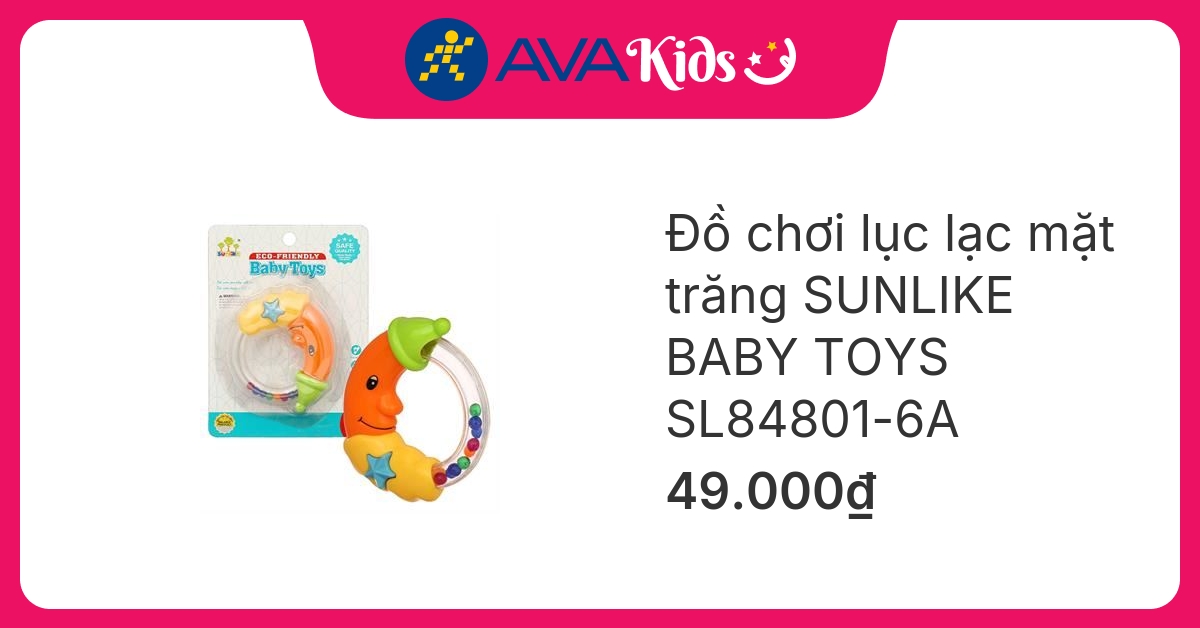 Đồ chơi lục lạc mặt trăng SUNLIKE BABY TOYS SL84801-6A