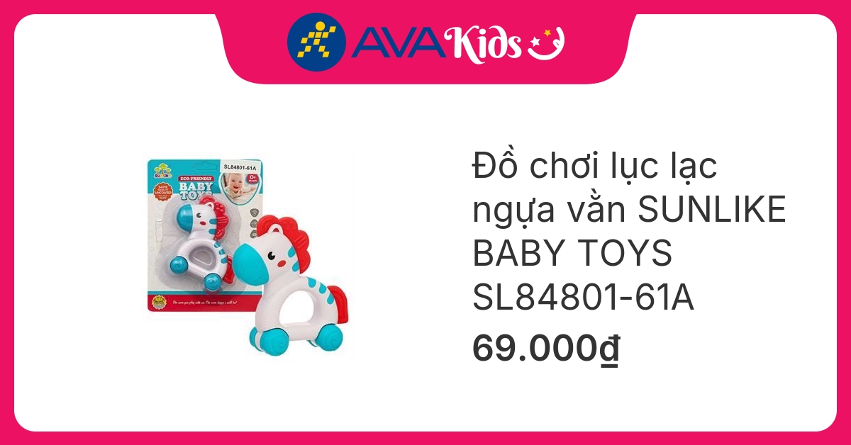 Đồ chơi lục lạc ngựa vằn SUNLIKE BABY TOYS SL84801-61A