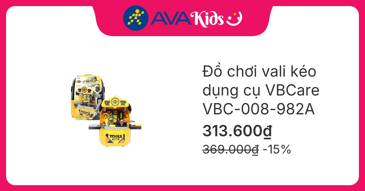 Đồ chơi vali kéo dụng cụ VBCare VBC-008-982A