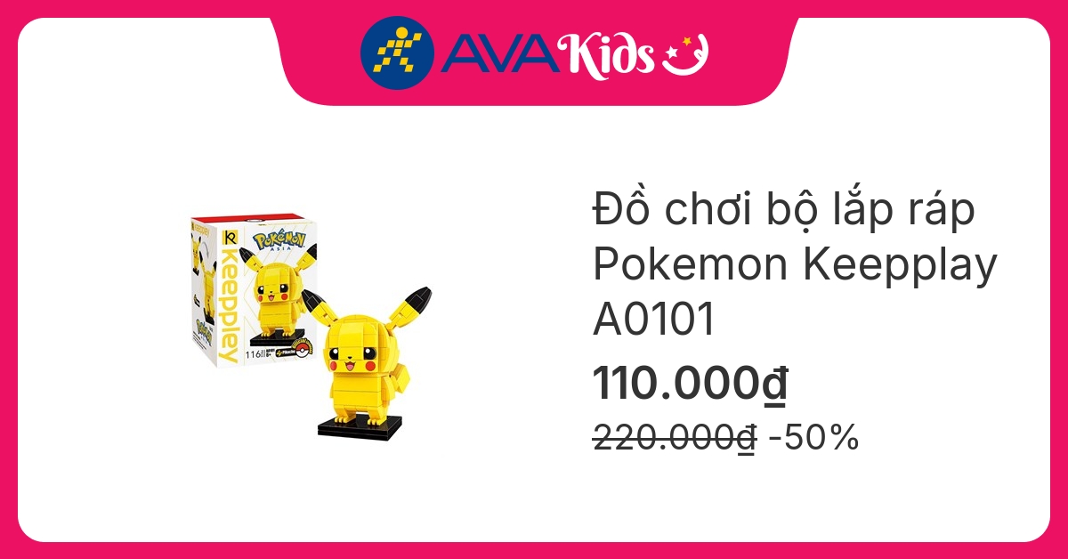 Đồ chơi bộ lắp ráp Pokemon Keepplay A0101 (116 chi tiết) hover