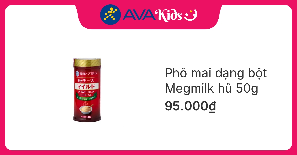 Phô mai dạng bột Megmilk hũ 50g (từ 6 tháng)