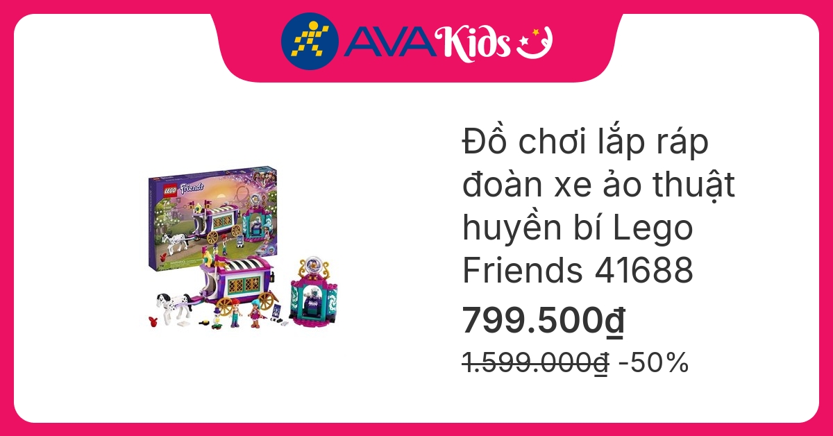 Đồ chơi lắp ráp đoàn xe ảo thuật huyền bí Lego Friends 41688 (348 chi tiết)