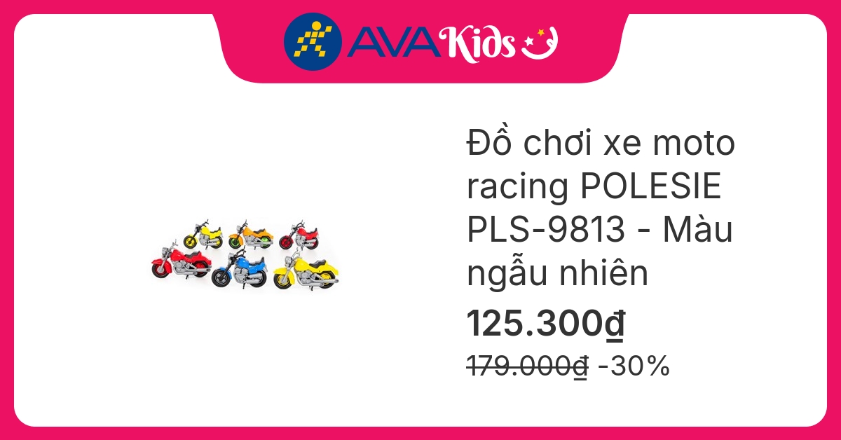 Đồ chơi xe moto racing POLESIE PLS-9813 - Màu ngẫu nhiên