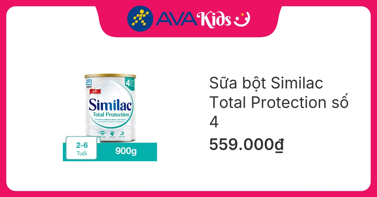 Sữa bột Similac Total Protection số 4 900g (2 - 6 tuổi)