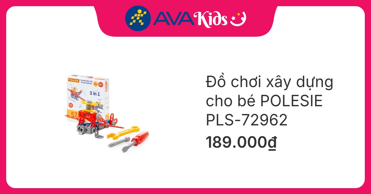 Đồ chơi xây dựng cho bé POLESIE PLS-72962 (57 chi tiết)
