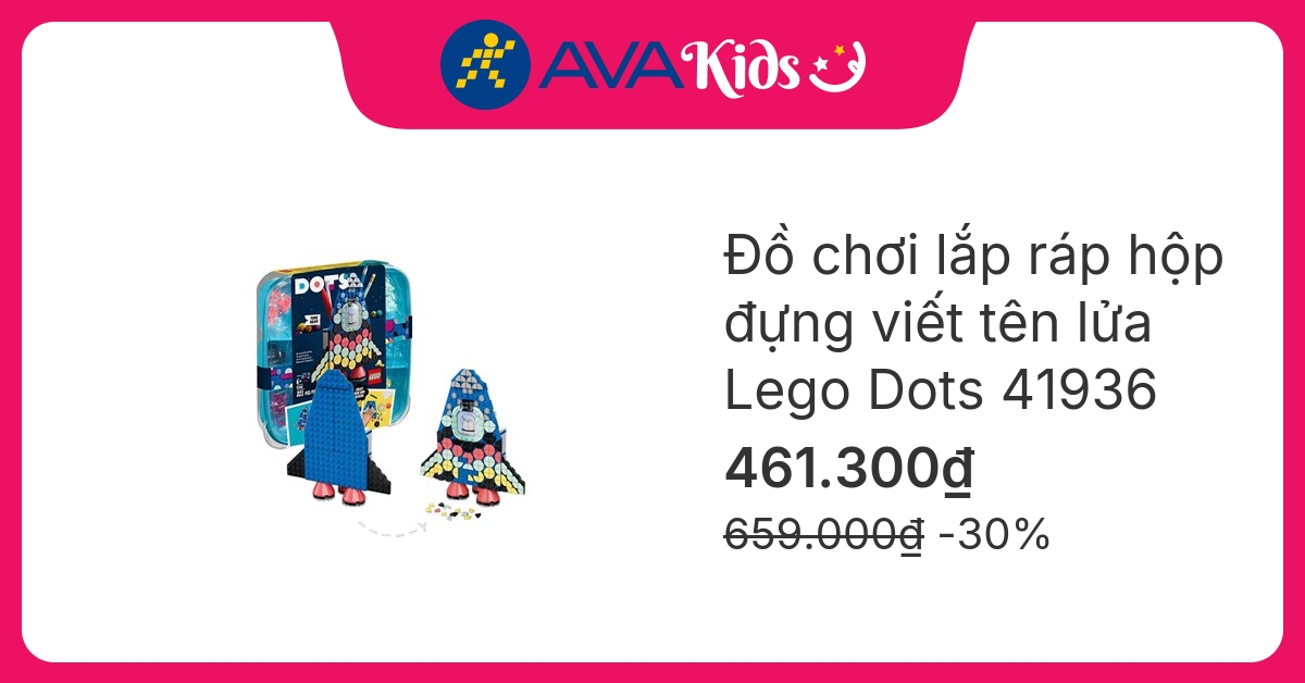 Đồ chơi lắp ráp hộp đựng viết tên lửa Lego Dots 41936 (321 chi tiết)