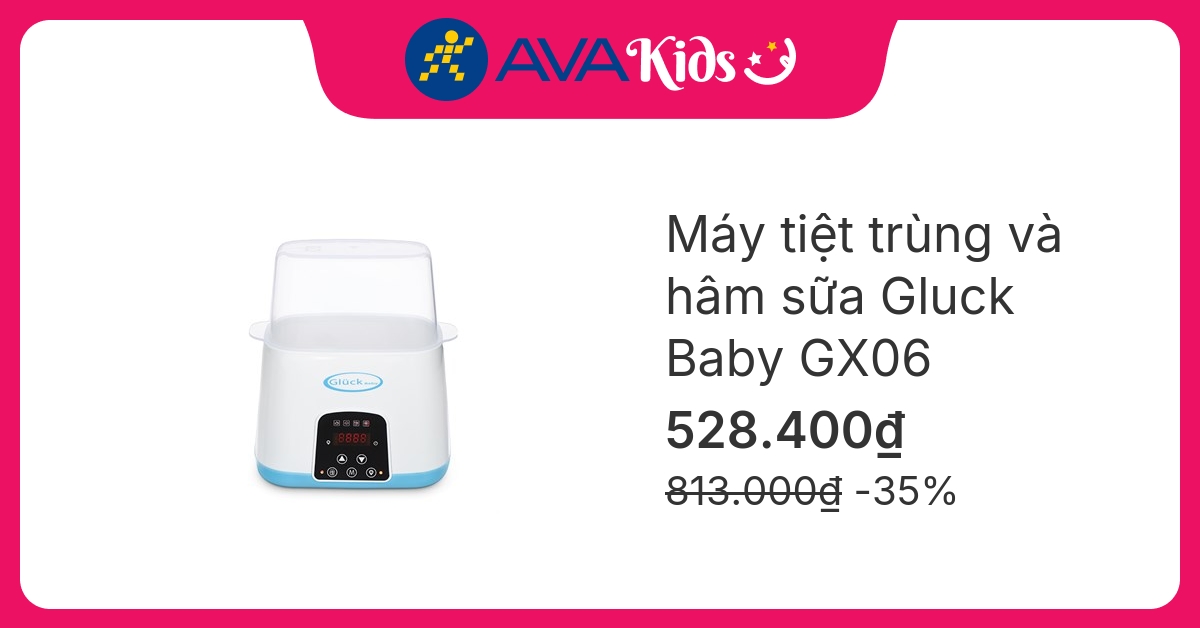 Máy tiệt trùng và hâm sữa Gluck Baby GX06